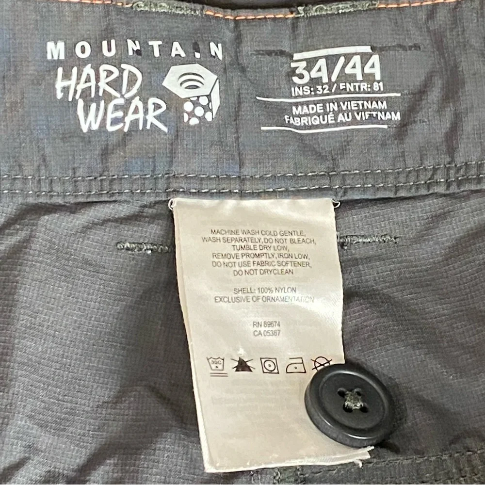 Mountain‎ Hardware Mens Gray Convertible Utility Pants Size 34/44